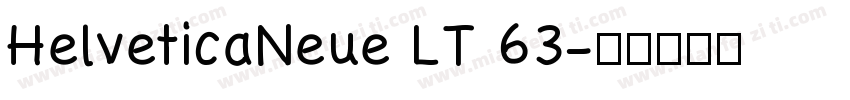 HelveticaNeue LT 63字体转换